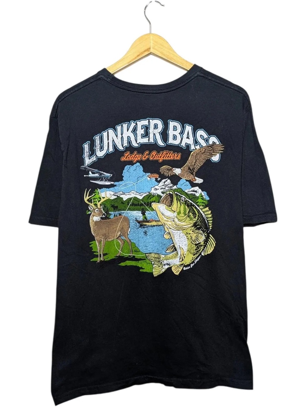 Bass Pro Shops Lunker Bass Lodge & Outfitters Tee M